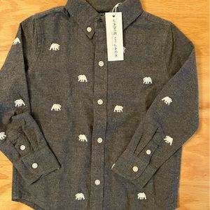 Brand new 3T flannel Janie and Jack button down